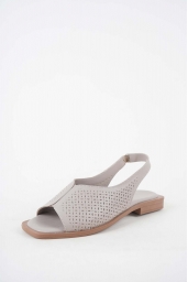 Hakiki Deri Vizon Kadın Düz Sandalet 251103509