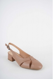 Hakiki Deri Nohut Kadın Topuklu Sandalet 261105508