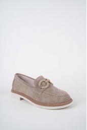 Hakiki Deri Vizon Süet Kadın Casual Ayakkabı 261108105