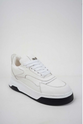 Hakiki Deri Beyaz Kadın Sneaker Ayakkabı 242114105