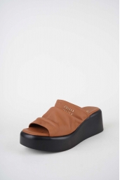 Hakiki Deri Taba Kadın Dolgu Topuklu Terlik 261114602