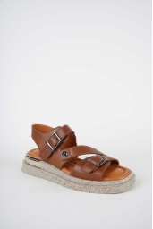 Hakiki Deri Taba Kadın Düz Sandalet 261118503