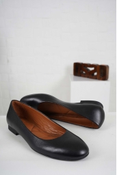 Hakiki Deri Siyah Kadın Babet Ayakkabı 241127104