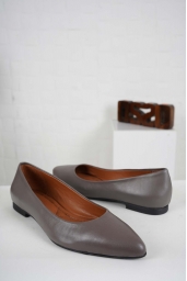 Hakiki Deri Vizon Kadın Babet Ayakkabı 241127105