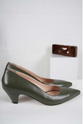 Hakiki Deri Haki Kadın Topuklu Ayakkabı 241127106