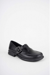Hakiki Deri Siyah Kadın Loafer Ayakkabı 252134104