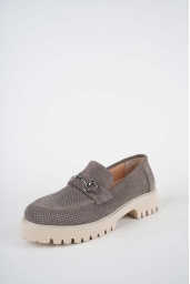 Hakiki Deri Vizon Süet Kadın Casual Ayakkabı 261134101