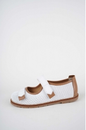 Hakiki Deri Beyaz Kadın Casual Ayakkabı 261135100