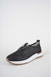 Hakiki Deri Siyah Kadın Casual Ayakkabı 261136100