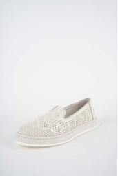Hakiki Deri Krem Flt. Kadın Casual Ayakkabı 261136105