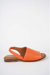 Hakiki Deri Oranj Kadın Düz Sandalet 261141501