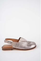 Hakiki Deri Titanyum Kadın Burun Kapalı Sandalet 261141507