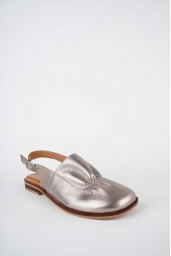Hakiki Deri Titanyum Kadın Burun Kapalı Sandalet 261141507