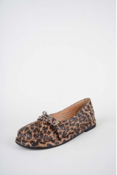 Hakiki Deri Leopar Kadın Casual Ayakkabı 261162100