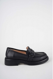 Hakiki Deri Siyah Kadın Casual Ayakkabı 261162102