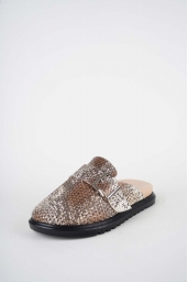 Hakiki Deri Yılan Baskı Kadın Zımbalı Sabo 261162704