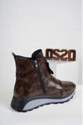 Hakiki Deri Vizon Kırık Rugan Kadın Casual Bot 242176205