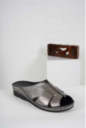 Hakiki Deri Çelik Kadın Komfort Terlik 241177602