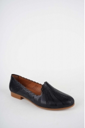 Hakiki Deri Siyah Kadın Babet Ayakkabı 251214104