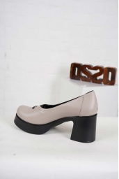 Hakiki Deri Vizon Kadın Topuklu Ayakkabı 242229102