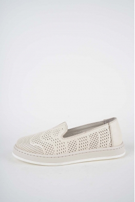 Hakiki Deri Krem Flt. Kadın Casual Ayakkabı 261136105