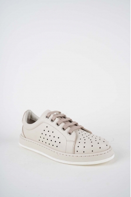 Hakiki Deri Krem Kadın Casual Ayakkabı 261136106