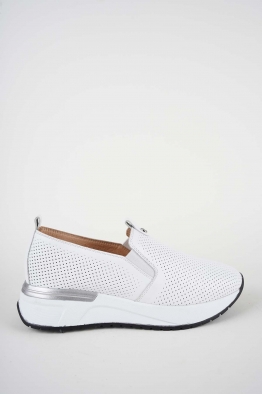 Hakiki Deri Beyaz Kadın Casual Ayakkabı 261189101