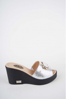 Hakiki Deri Yok Kadın Dolgu Topuklu Terlik 261189605