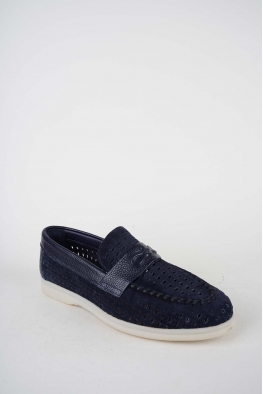 Hakiki Deri Laci Süet-Laci Floter Kadın Makosen Ayakkabı 261507Z101