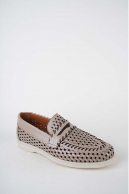 Hakiki Deri Vizon Kadın Makosen Ayakkabı 261507Z102