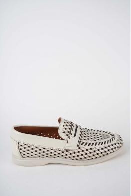 Hakiki Deri Bej Kadın Makosen Ayakkabı 261507Z102