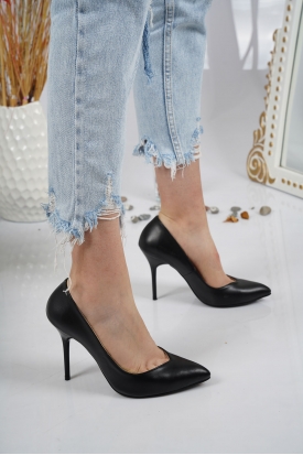 Siyah Kadın Stiletto Ayakkabı 202127105