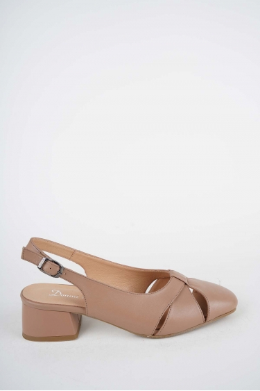 Hakiki Deri Nohut Kadın Topuklu Sandalet 261105508