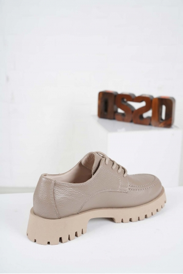 Hakiki Deri Vizon Floter Kadın Casual Ayakkabı 222108103