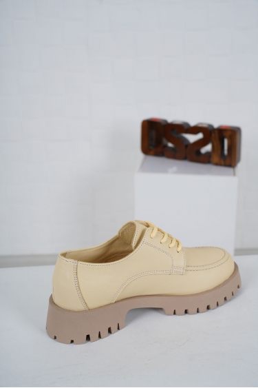 Hakiki Deri Limon Sarısı Kadın Casual Ayakkabı 231108118