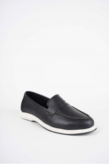 Hakiki Deri Siyah Kadın Casual Ayakkabı 252108100