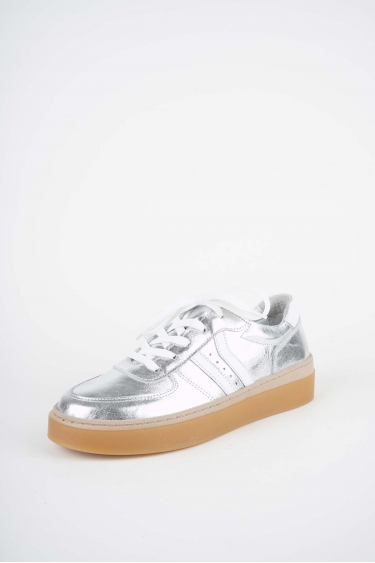 Hakiki Deri Gümüş-Beyaz Kadın Casual Ayakkabı 252108103