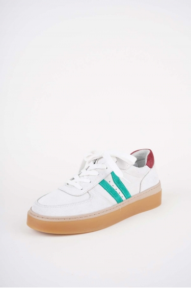 Hakiki Deri Beyaz Sü.-Çimen Sü.-Bordo Sü. Kadın Casual Ayakkabı 252108104