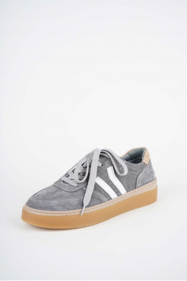 Hakiki Deri Gri Sü.-Beyaz-Somon Sü. Kadın Casual Ayakkabı 252108104