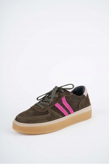 Hakiki Deri Haki Sü.-Fuşya Sü.-Pudra Kadın Casual Ayakkabı 252108104