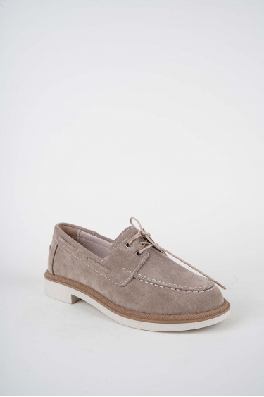 Hakiki Deri Vizon Süet Kadın Casual Ayakkabı 261108100