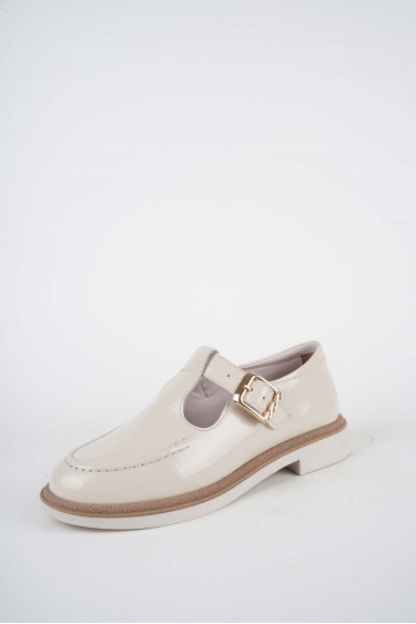 Hakiki Deri Bej Rugan Kadın Casual Ayakkabı 261108101