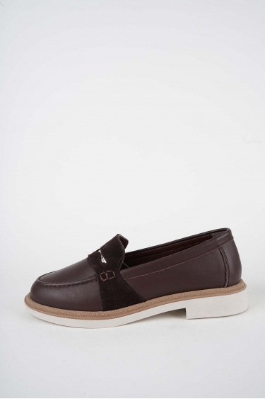 Hakiki Deri Kahve Kadın Casual Ayakkabı 261108103