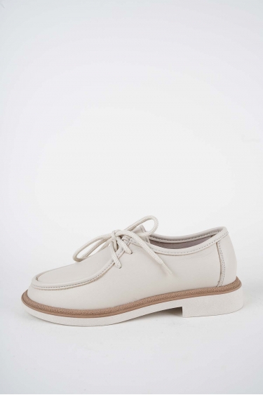 Hakiki Deri Bej Kadın Casual Ayakkabı 261108104