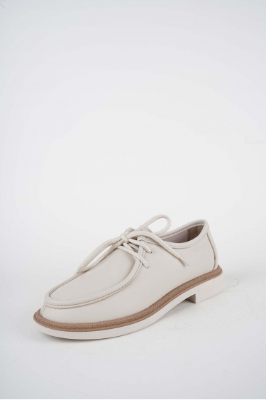 Hakiki Deri Bej Kadın Casual Ayakkabı 261108104