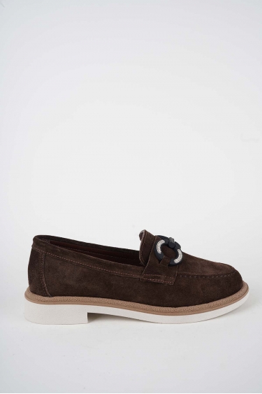 Hakiki Deri Kahve Süet Kadın Casual Ayakkabı 261108105