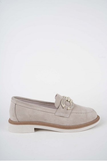 Hakiki Deri Bej Süet Kadın Casual Ayakkabı 261108105