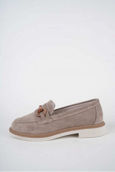 Hakiki Deri Vizon Süet Kadın Casual Ayakkabı 261108106