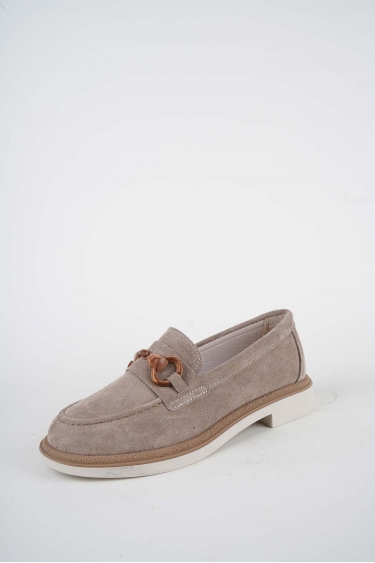 Hakiki Deri Vizon Süet Kadın Casual Ayakkabı 261108106