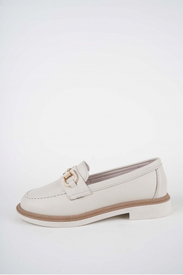 Hakiki Deri Bej Kadın Casual Ayakkabı 261108107